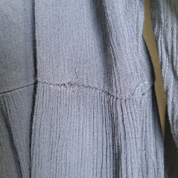 Knox Rose Boho Floral Embroidered V‎ Neck Long Sleeve Navy Midi Dress S - Picture 9 of 9